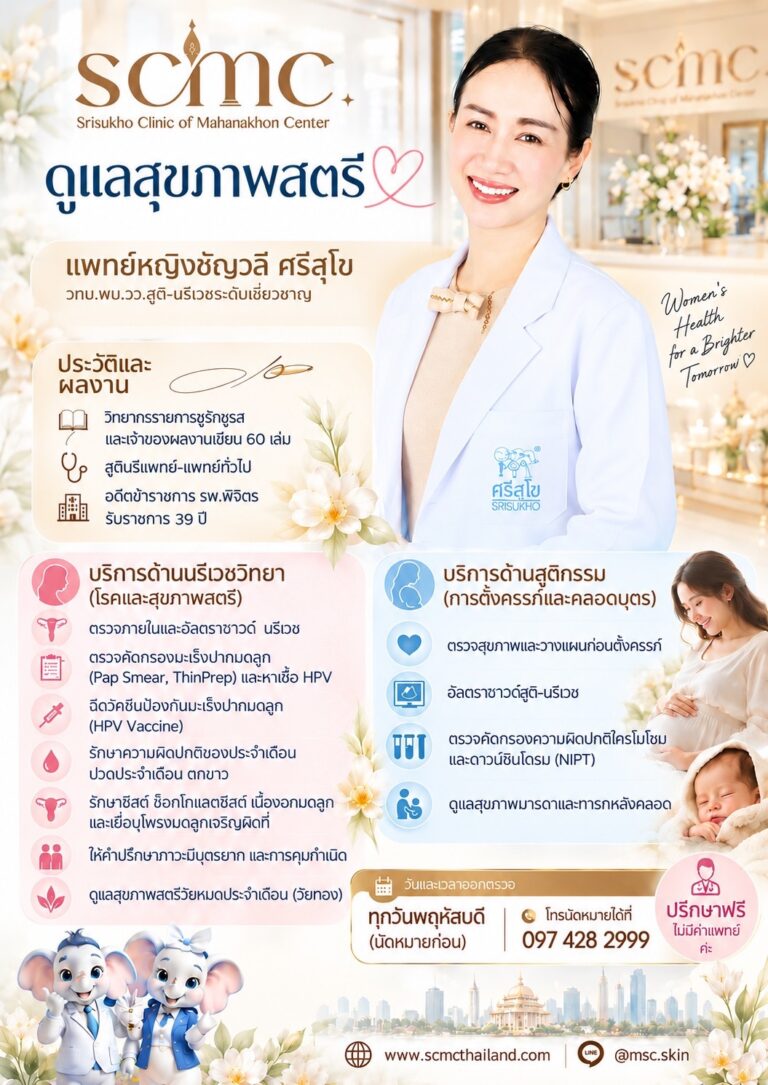 ดูแลสุขภาพสตรี SCMC
