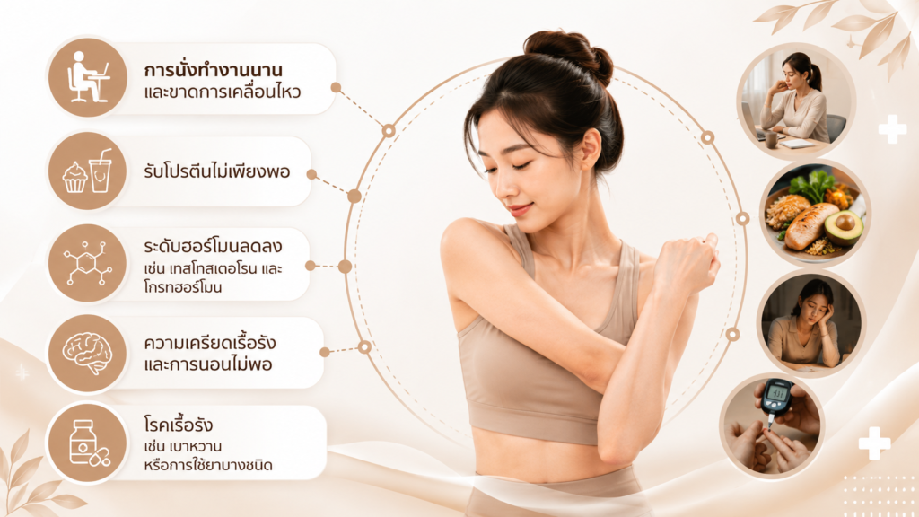 สัญญาณเตือนกล้ามเนื้อสลาย