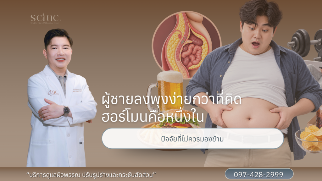 ผู้ชายลงพุงง่ายกว่าที่คิด ฮอร์โมนคือหนึ่งในปัจจัยที่ไม่ควรมองข้าม